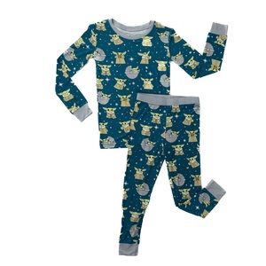Grogu™ Two-Piece Bamboo Viscose Pajama Set - Little Sleepies